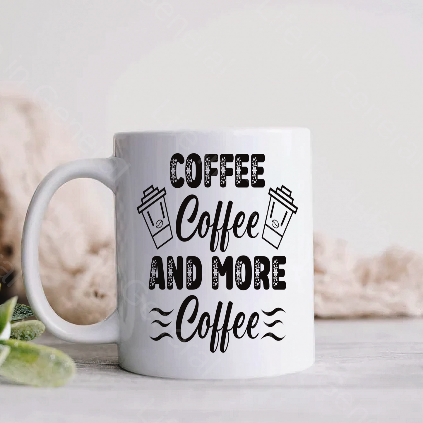 15oz Coffee Coffee and more Coffee Mug