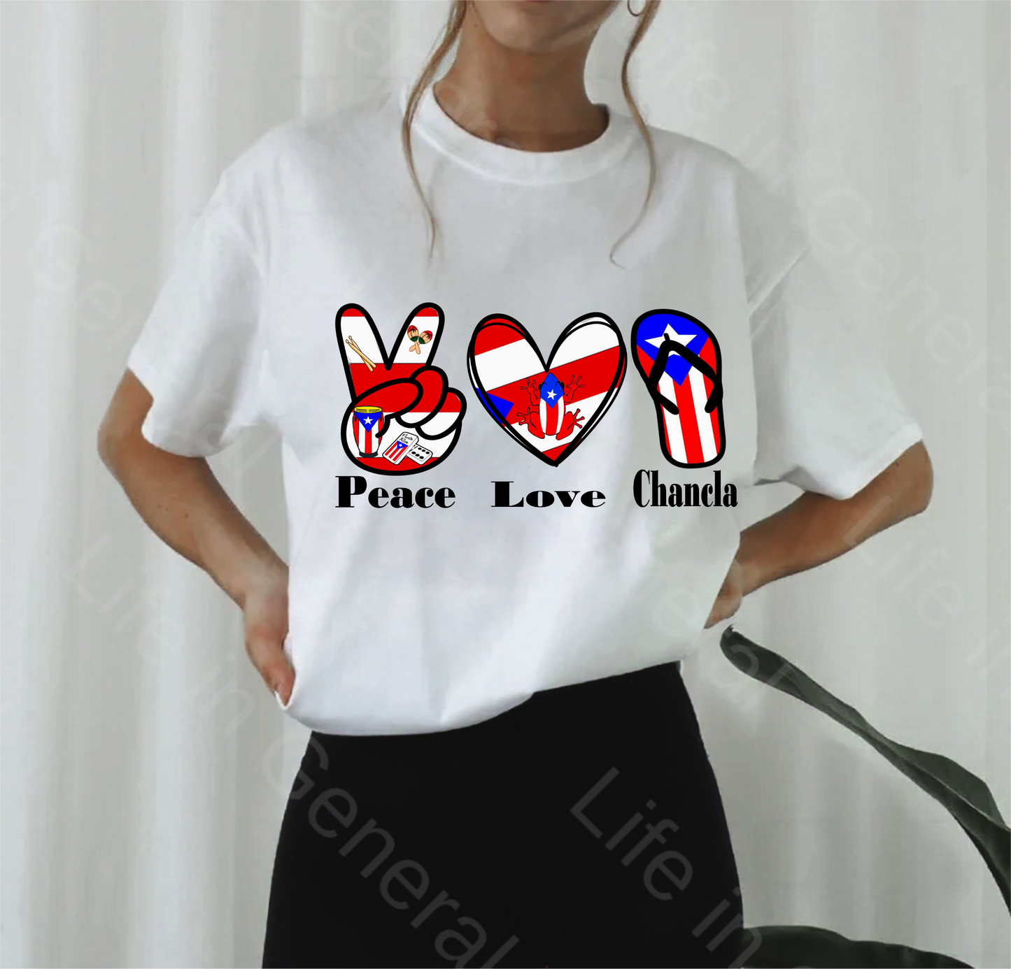 Puerto Rico Peace Love Chancla