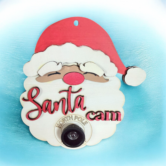 🎅✨ Santa Cam – North Pole Surveillance Ornament ✨🎄
