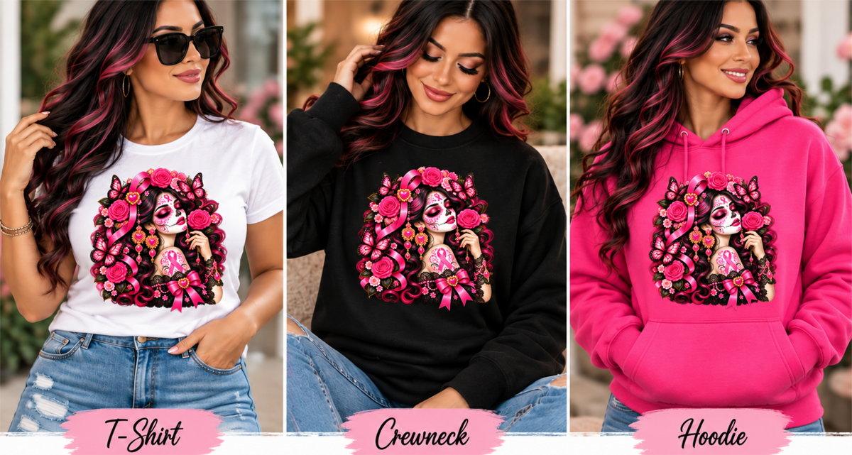 Catrina Courage – Breast Cancer Awareness Apparel