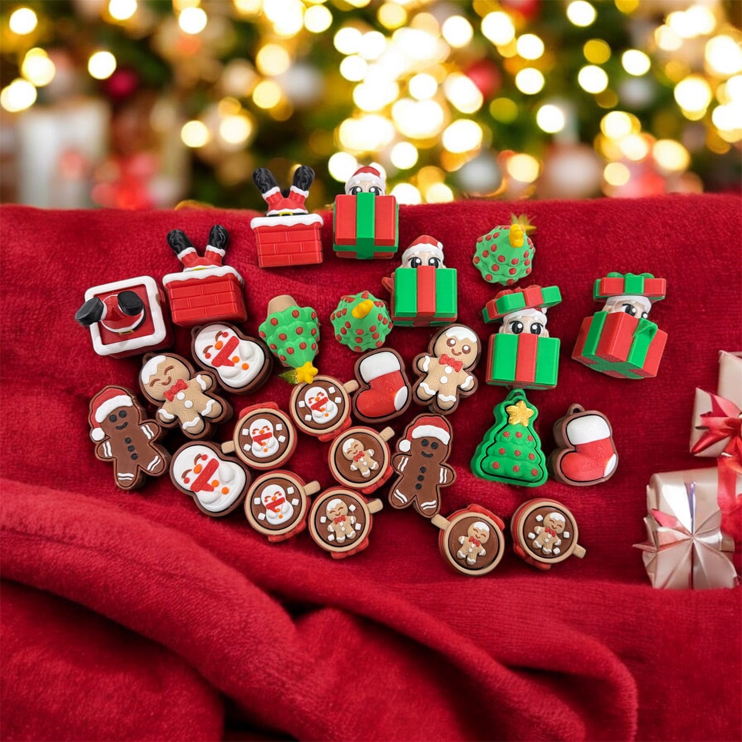 🎄 Holiday Fidget Clickers – Cute, Festive &amp; Fun! 🎅✨