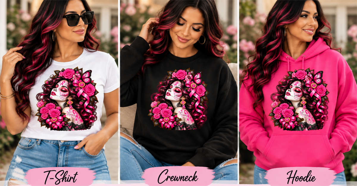 Catrina Courage – Breast Cancer Awareness Apparel