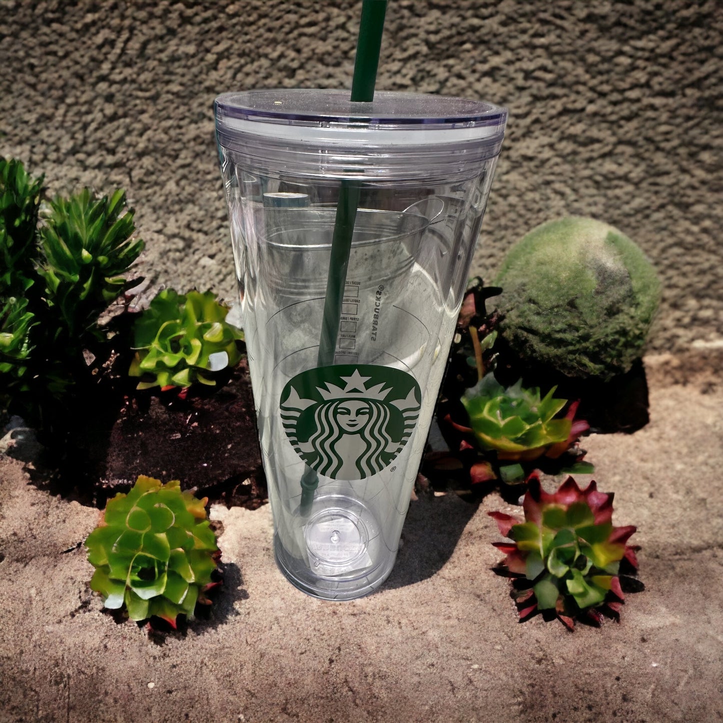 Starbucks Venti - 24 fl oz Siren Logo Plastic - Cold Cup