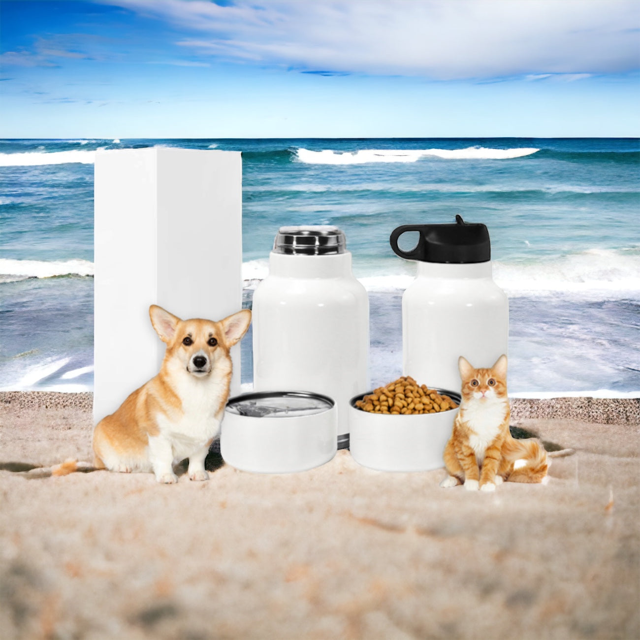 32oz sublimation Dog/Pet Travel Water Bottle