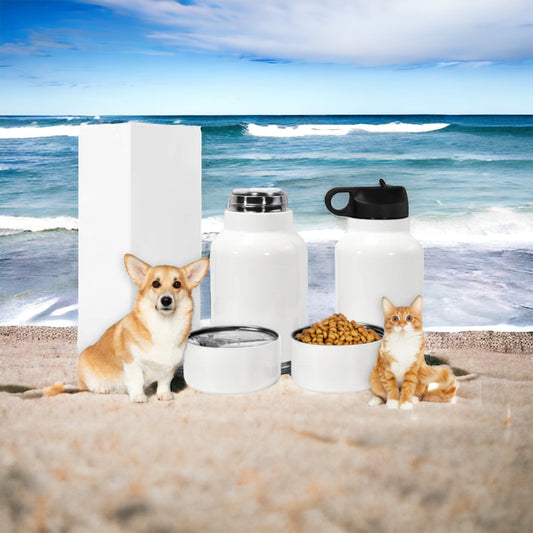 32oz sublimation Dog/Pet Travel Water Bottle