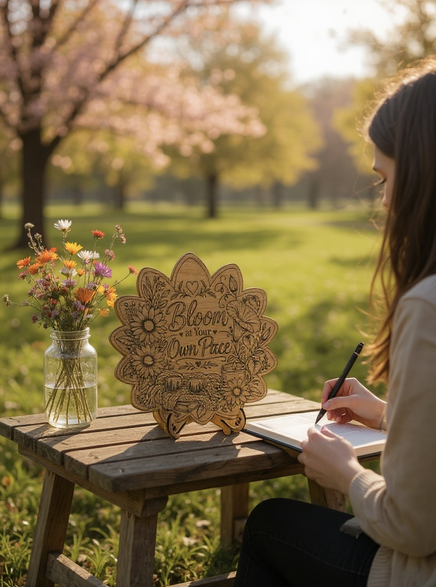 ✨ Monthly Collection Wooden Affirmation Plaque with Stand