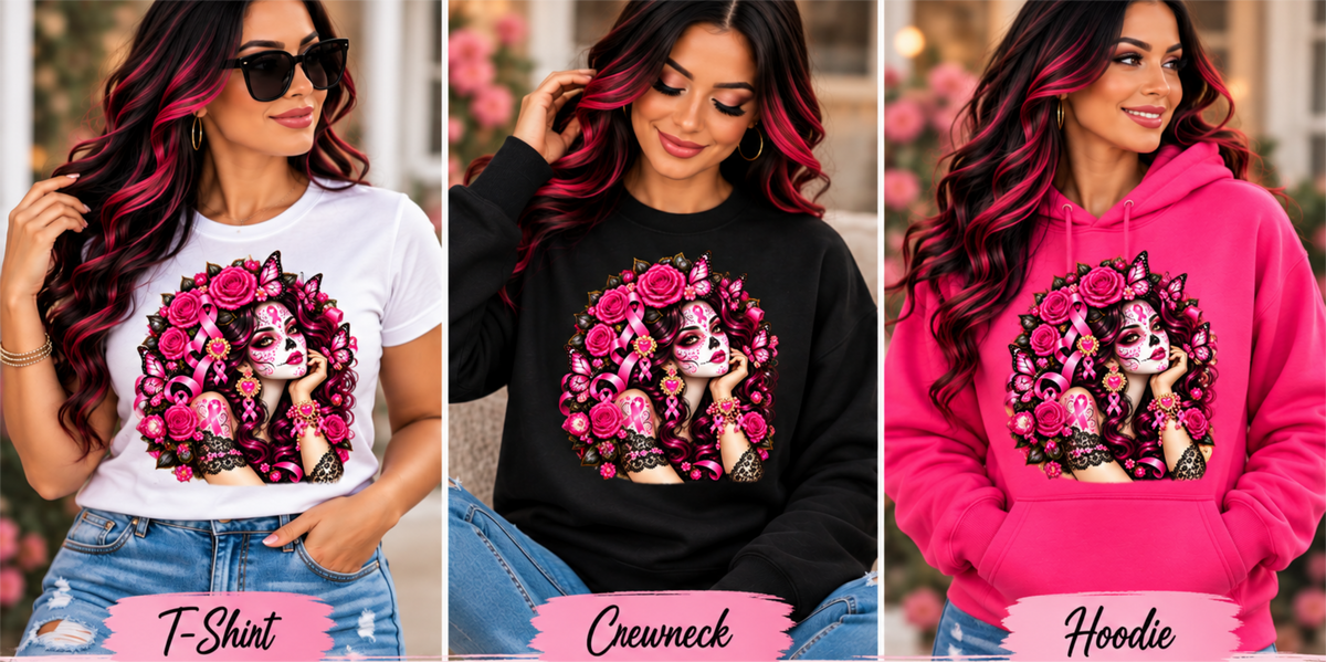 Catrina Courage – Breast Cancer Awareness Apparel