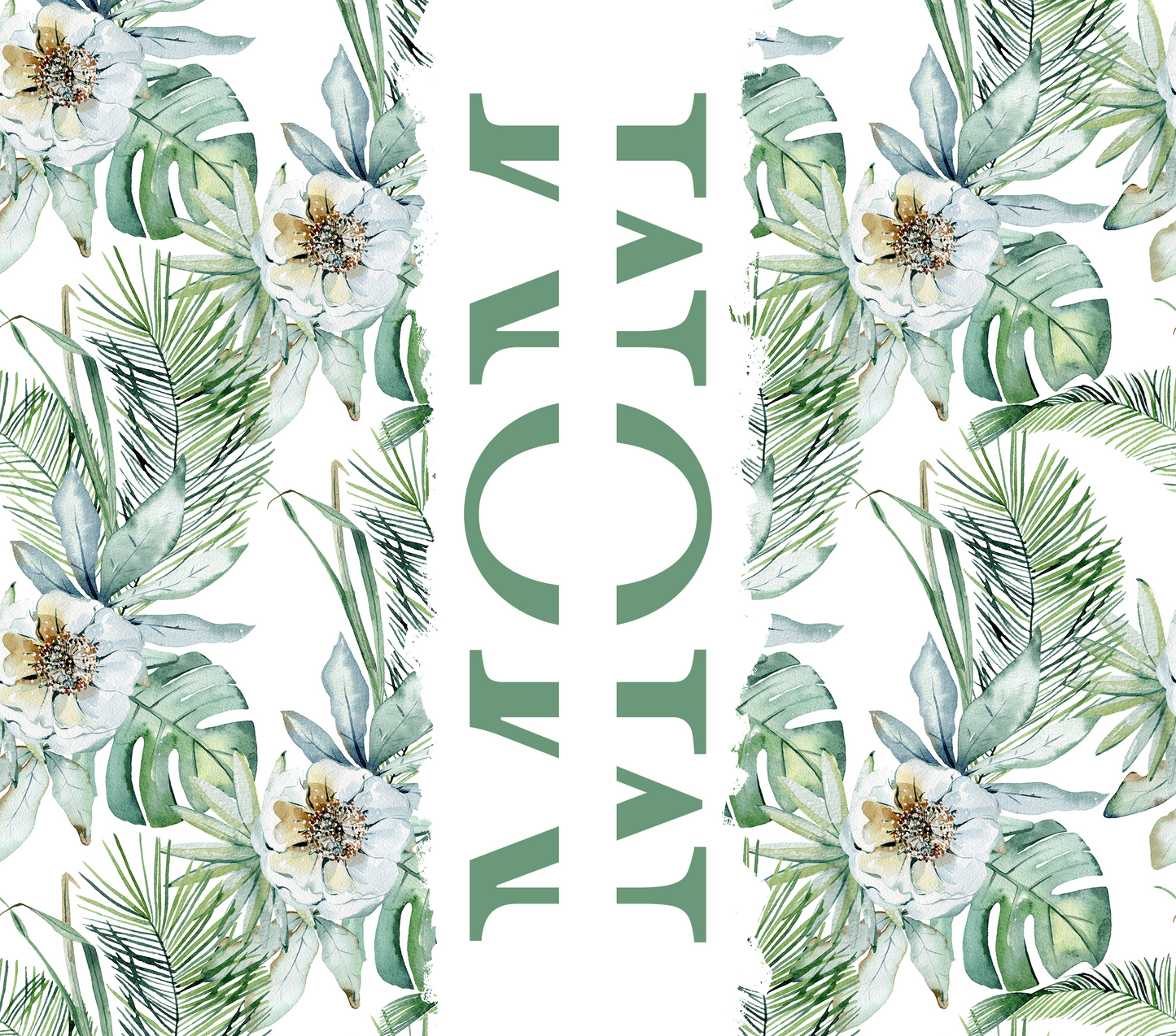 Mom Green Flower  Transfer