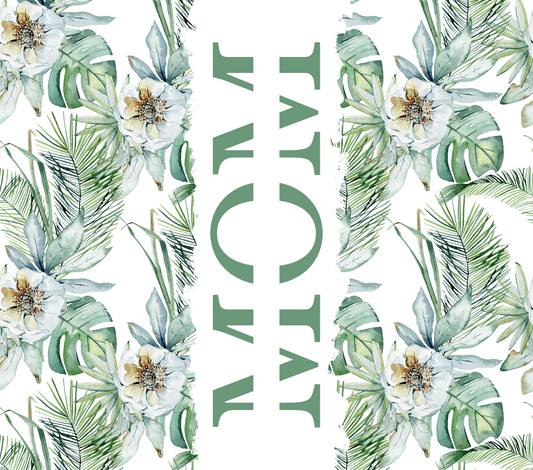 Mom Green Flower  Transfer