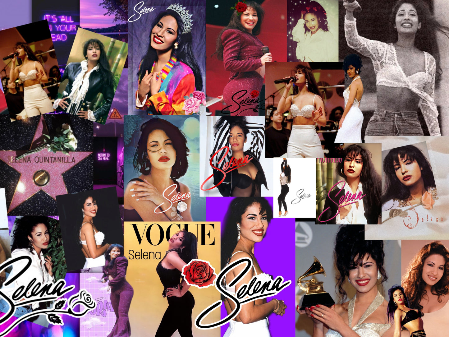 Selena Collage Tumbler