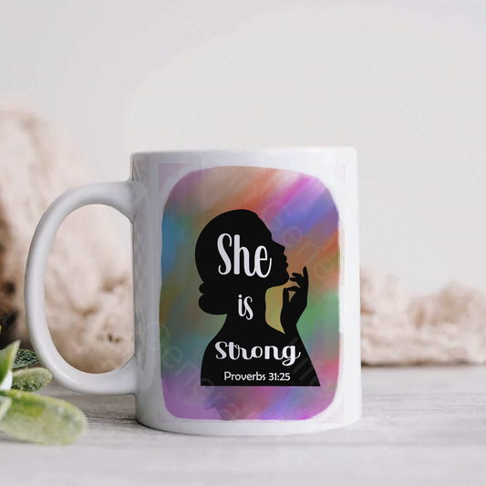 15oz She is Strong Mug