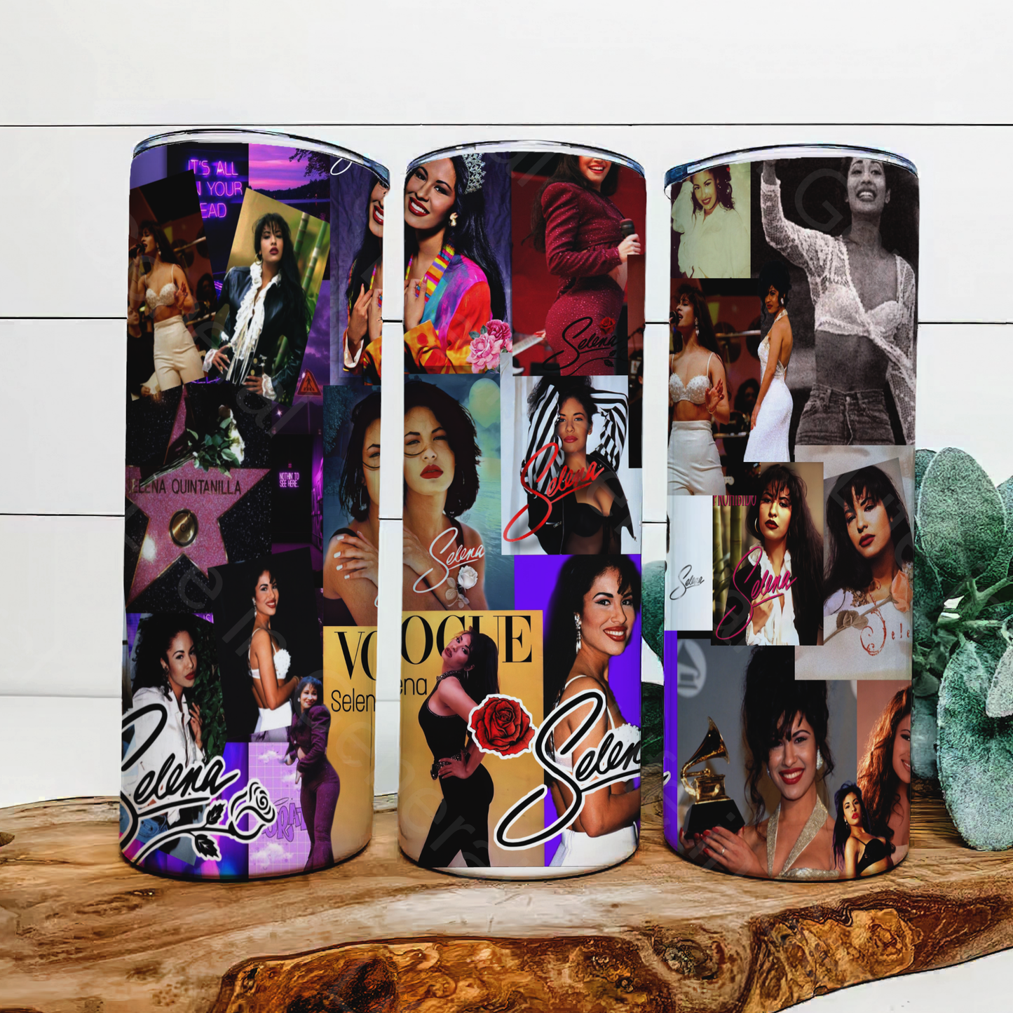 Selena Collage Tumbler