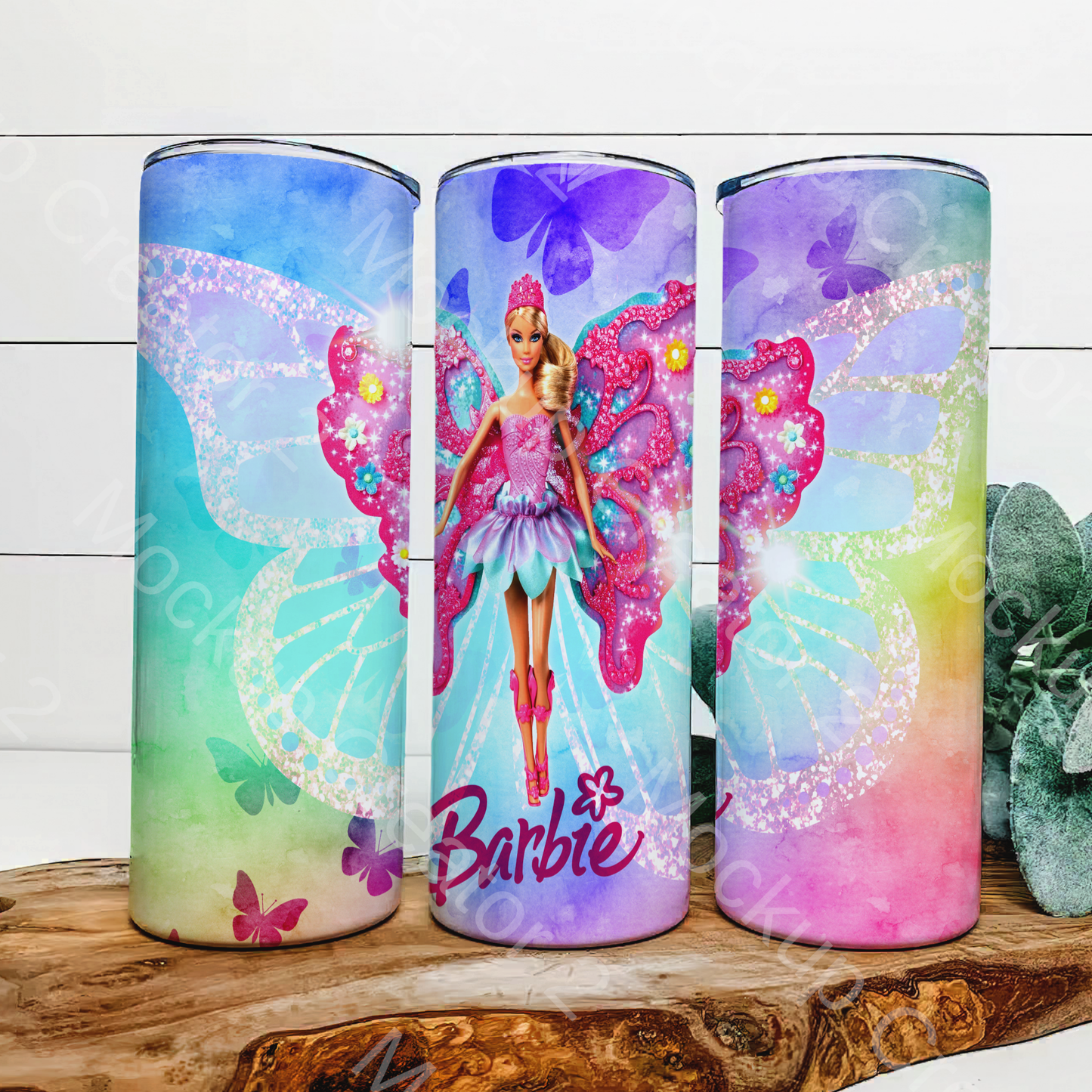 Barbie Doll Butterfly Fairy Tumbler