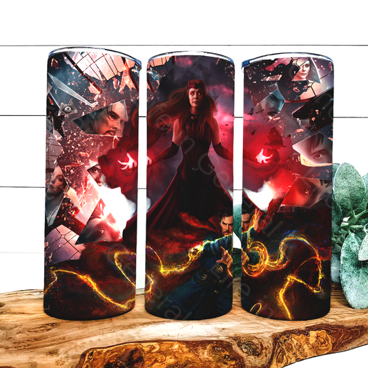 Scarlet Witch and Doctor Strange Tumbler