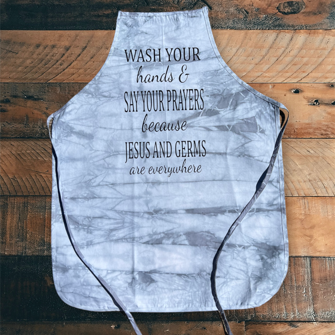 Wash Your Hands Tie Dye Apron