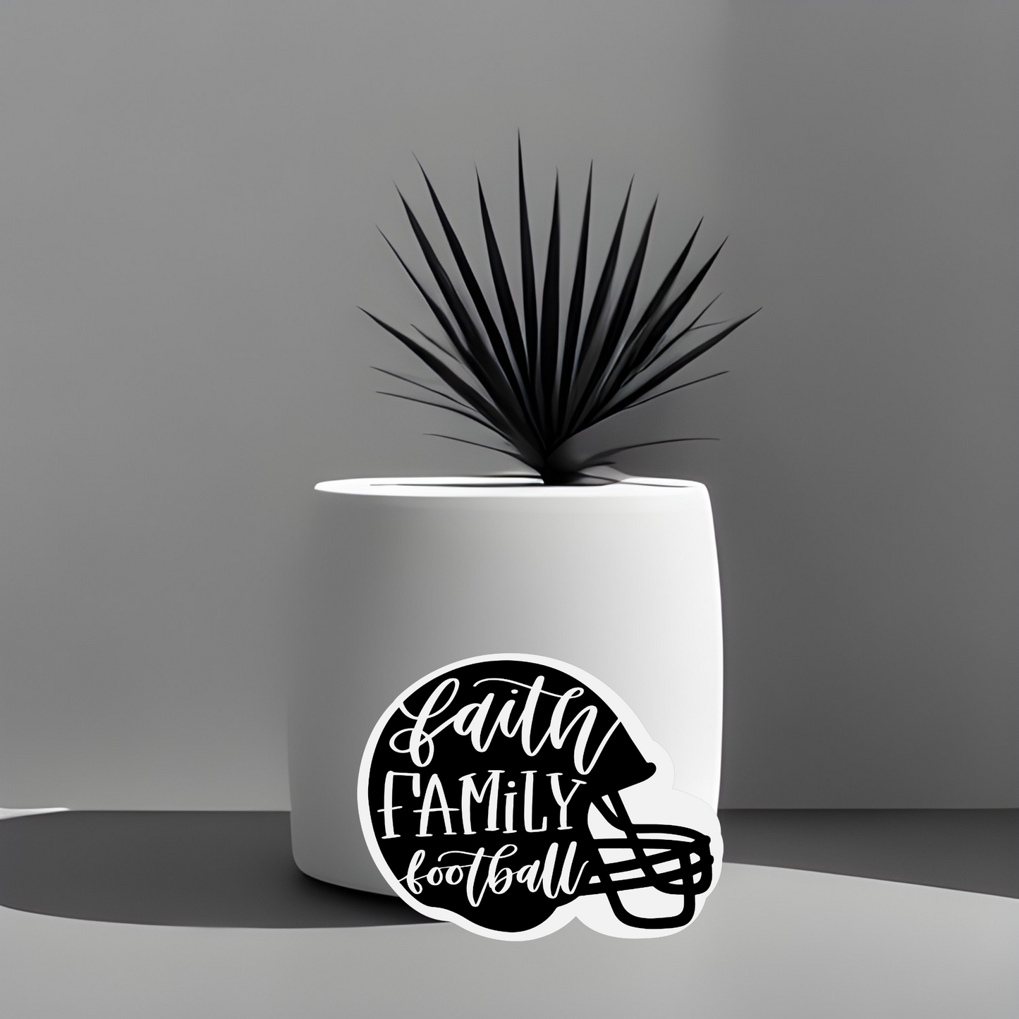 Faith Family Friends Football Sticker