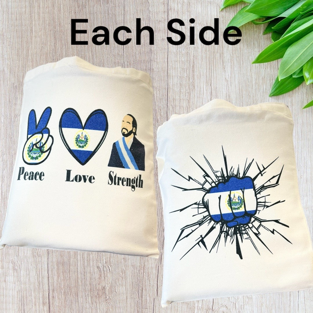 Love Peace Salvador President Tote Bag