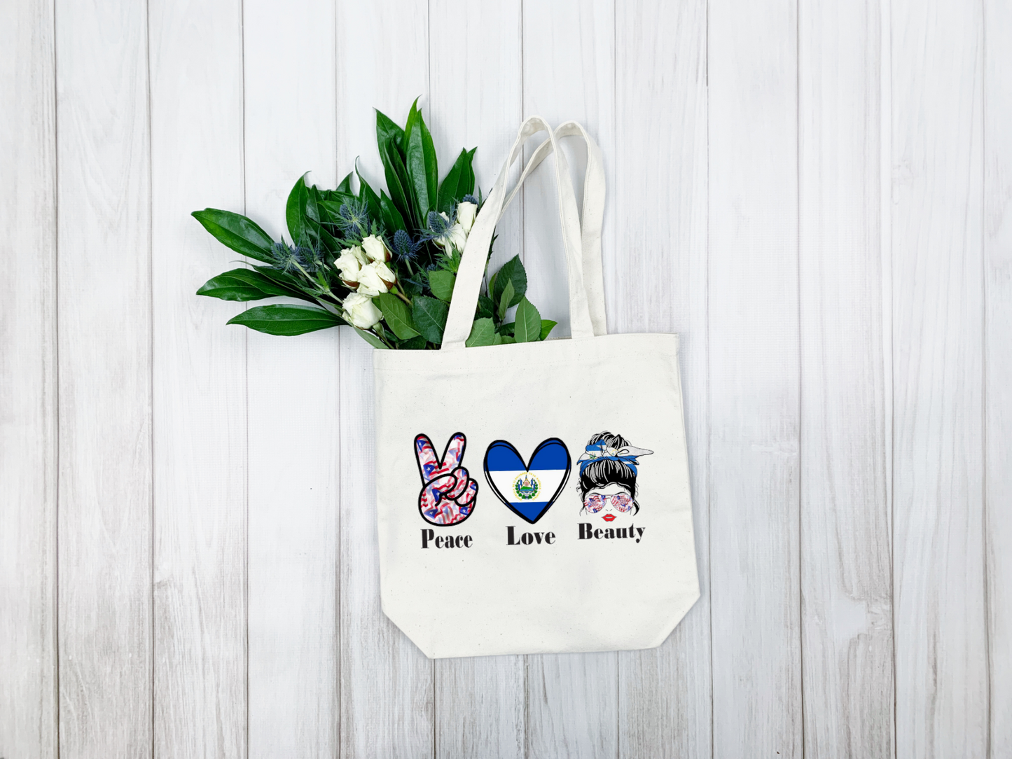 Puerto Rican Salvadorian Tote Bag