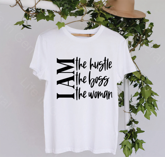 I Am the hustle the boss  Print
