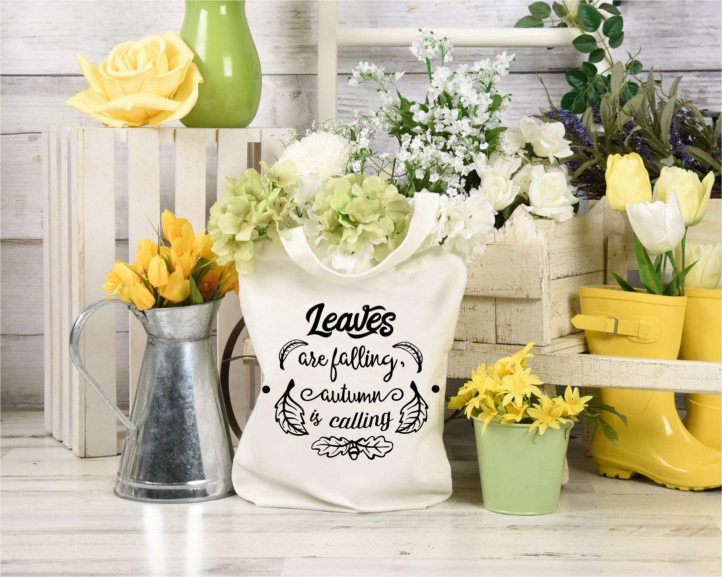 Leaves are Falling Canvas Tote Bag